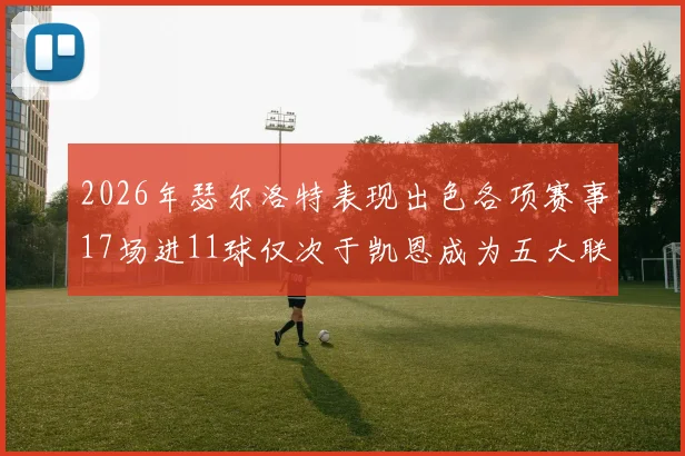 2026年瑟尔洛特表现出色各项赛事17场进11球仅次于凯恩成为五大联赛新星